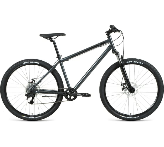 Велосипед FORWARD SPORTING 29 2.2 disc 29, 8 скоростей, рост 17, черный/темно-серый RBKW1M19G002 1