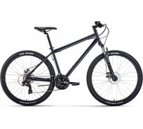 Велосипед FORWARD SPORTING 27.5 2.2 disc 27.5, 8 скоростей, рост 19, темно-серый/черный RBKW1M17G018