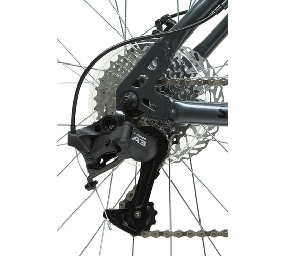 Велосипед FORWARD SPORTING 27.5 2.2 disc 27.5, 8 скоростей, рост 19, темно-серый/черный RBKW1M17G018