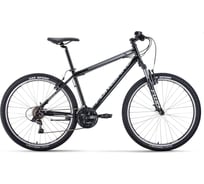 Велосипед FORWARD SPORTING 27.5 1.2 27.5, 21 скорость, рост 19 черный/серебристый RBKW1M17G010