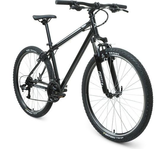 Велосипед FORWARD SPORTING 27.5 1.2 27.5, 21 скорость, рост 19 черный/серебристый RBKW1M17G010