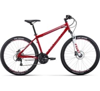 Велосипед FORWARD SPORTING 27.5 3.0 disc 27.5, 21 скорость, рост 17, темно-красный/серый RBKW1MN7Q017
