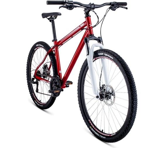 Велосипед FORWARD SPORTING 27.5 3.0 disc 27.5, 21 скорость, рост 17, темно-красный/серый RBKW1MN7Q017