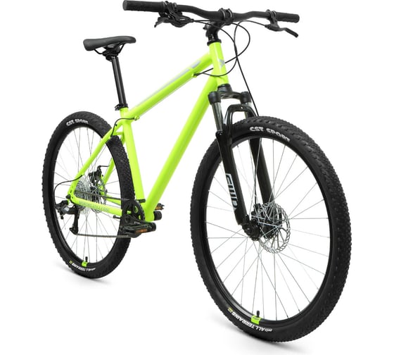 Велосипед FORWARD SPORTING 27.5 2.2 disc 27.5, 8 скоростей, рост 17, ярко-зеленый/серый RBKW1M17G021