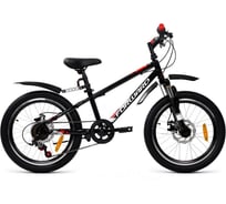 Велосипед FORWARD UNIT 20 3.2 DISC 20, 6 скоростей, рост 10.5, черный/белый RBKW1J106011