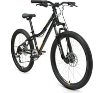 Велосипед FORWARD TITAN 24 2.2 disc 2, 6 скоростей, черный/оранжевый RBKW1J146005