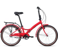 Складной велосипед FORWARD ENIGMA 24 3.0, 3 скорости, рама 14", красный матовый/белый RBKW0Y643006