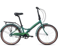 Складной велосипед FORWARD ENIGMA 24 3.0, 3 скорости, рама 14", зеленый матовый/желтый RBKW0Y643005