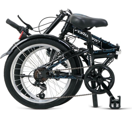 Складной велосипед FORWARD ENIGMA 20 2.0, 7 скоростей, рама 11", зеленый/коричневый 1BKW1C407003
