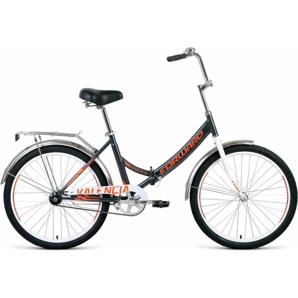 Складной велосипед FORWARD VALENCIA 24 1.0, рама 16", 2020-2021, темно ...