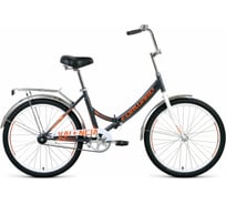 Складной велосипед FORWARD VALENCIA 24 1.0, рама 16", 2020-2021, темно-серый/бежевый RBKW1YF41006