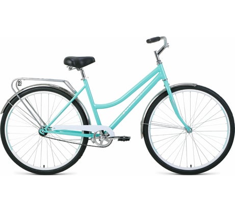 Велосипед FORWARD TALICA 28 1.0, 1 скорость, рама 19, мятный/белый RBKW1C181005