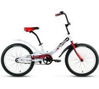 Велосипед FORWARD SCORPIONS 20 1.0, рама 10.5, белый/красный RBKW15N01003