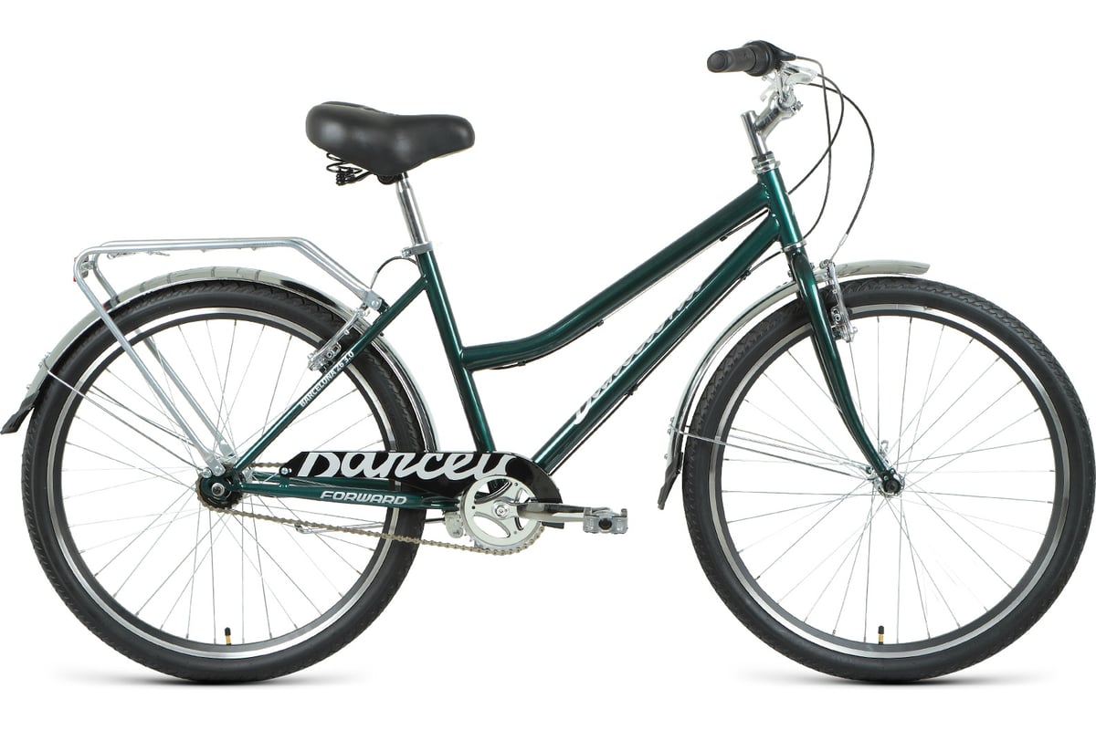 Велосипед FORWARD BARCELONA 26 3.0, рама 17", зеленый/серебристый ...