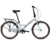 Складной велосипед FORWARD ENIGMA 24 3.0, 3 скорости, рама 14", серебристый/белый 1BKW1C443003