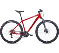Велосипед FORWARD APACHE 29 2.2 disc, рост 21, красный/серебристый RBKW1M39G015