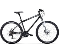Велосипед FORWARD SPORTING 27.5 2.2 disc, рост 17, черный/белый RBKW1M17G014