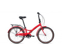 Велосипед FORWARD ENIGMA 24 3.0, 3 скорости, рама 14, красный матовый/белый 1BKW1C443005