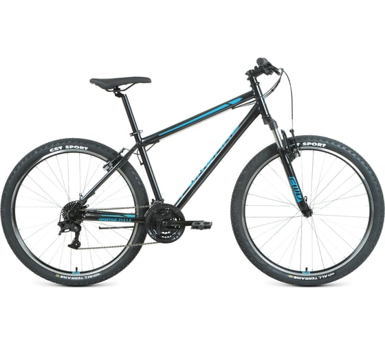Велосипед FORWARD SPORTING 27.5 1.2, рама 19", черный/бирюзовый RBKW1M17G011