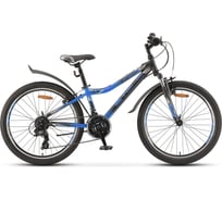 Велосипед STELS Navigator-410 V 24", 21-sp, V010, 12", чёрный/синий LU082935