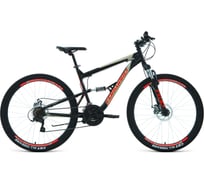 Велосипед FORWARD RAPTOR 27.5 2.0 disc, рост 16, черный/красный RBKW1F17E008