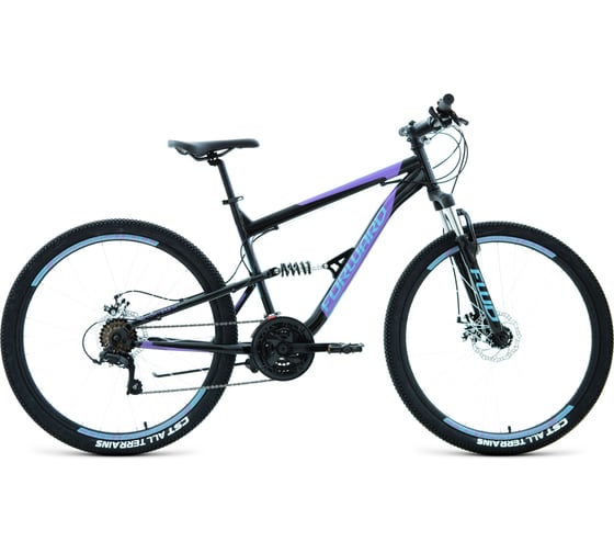 Велосипед FORWARD RAPTOR 27.5 2.0 disc, рост 18, черный/бирюзовый RBKW1F17E012