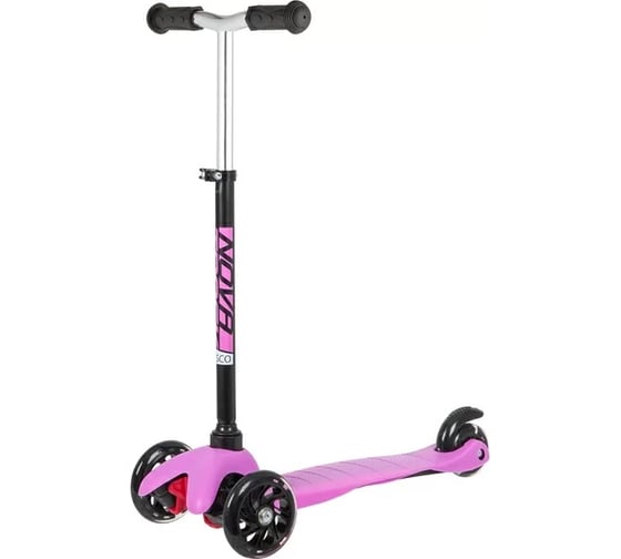 Детский самокат-кикборд NOVATRACK Disco-kids Basic 120H.DISCOKIDS.BPN20