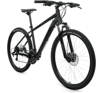 Велосипед FORWARD APACHE 27.5 3.2 disc 27.5, 21 скорость, рост 21, черный/матовый/черный RBKW1M37G060