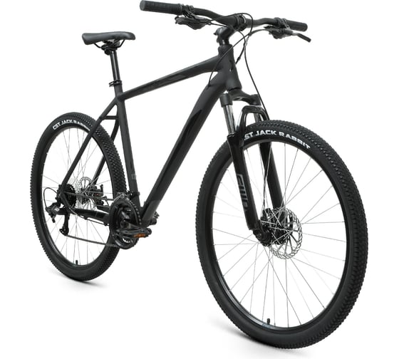Велосипед FORWARD APACHE 27.5 2.2 disc, рост 19, черный/матовый/черный RBKW1M37G028
