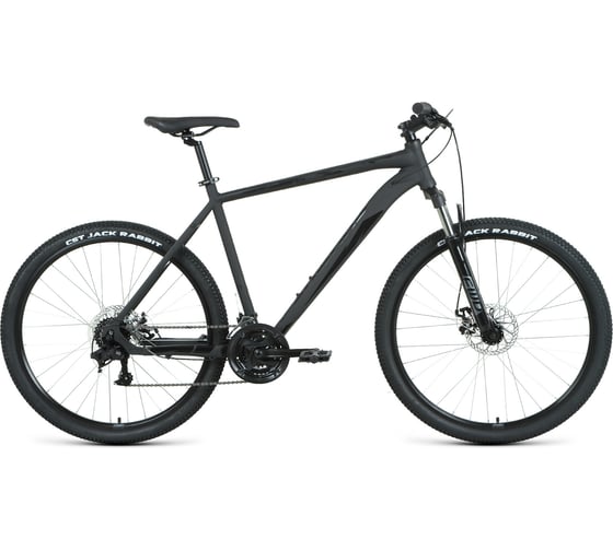 Велосипед FORWARD APACHE 27.5 2.2 disc, рост 19, черный/матовый/черный RBKW1M37G028