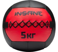 Медбол Insane IN24-WB100 5 кг, красный 4680459214539