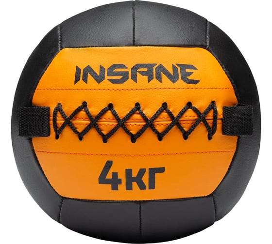 Медбол Insane IN24-WB100 4 кг, оранжевый 4680459214522 1