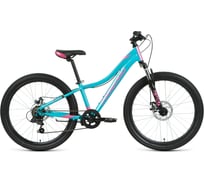 Велосипед FORWARD 7 скоростей, бирюзовый/розовый RBKW1J347006