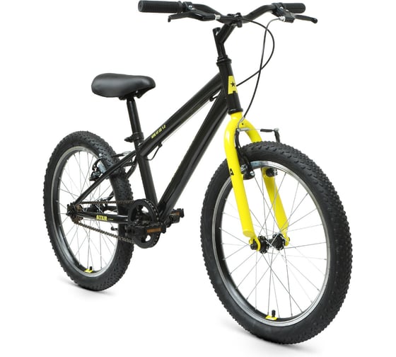 Велосипед ALTAIR MTB HT 20, рост 10.5, темно-серый/желтый 1BKT1J101009