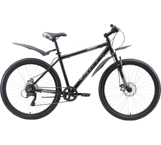 Велосипед STARK Respect 26.1 D Microshift, 2020 г, синий/серый/серый, размер рамы 18" H000016349