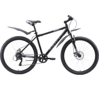 Велосипед STARK Respect 26.1 D Microshift, 2020 г, синий/серый/серый, размер рамы 16" H000016348