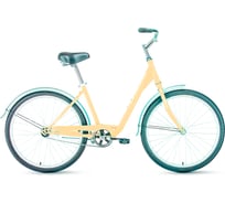 Велосипед FORWARD GRACE 26 1.0 26, 1 скорость, рост 17, бежевый RBKW1C161007