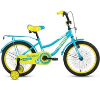 Велосипед FORWARD FUNKY 18 18, 1 скорость, бирюзовый/желтый 1BKW1K1D1026