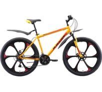 Велосипед BLACK ONE Onix 26 D FW жёлтый/чёрный/красный, размер рамы 16" H000016556