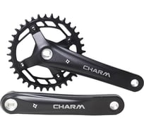 Система PROWHEEL CHARM-FDO4S-36T 175 мм, AL-6061-T6, CHAINLINE:50 мм, под квадрат, черный H000017498