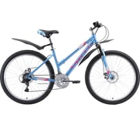 Велосипед STARK Luna 26.1 D, 2020 г, голубой/розовый/серебристый, размер рамы 16" H000016387