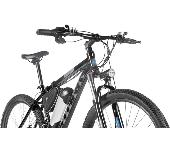 Велосипед STARK E-Hunter 27.2 D, 2020 г, черный/серый/синий, размер рамы 22" H000016355