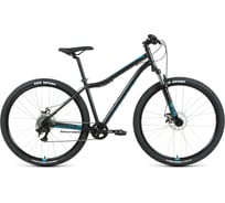 Велосипед FORWARD SPORTING 29 2.2 disc, рост 21, черный/бирюзовый RBKW1M19G021