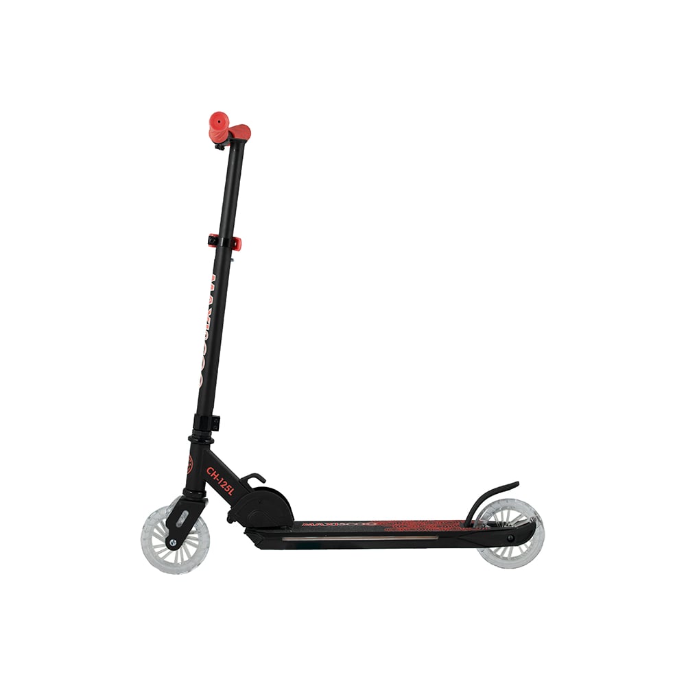 Складной двухколесный самокат MAXISCOO со светящейся платформой ...