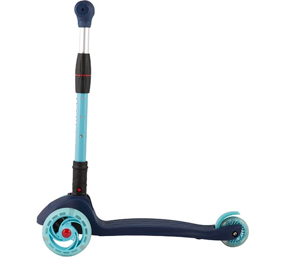 Трехколесный самокат MAXISCOO со светящимися колесами, синий Baby Delux MSC-B072002D