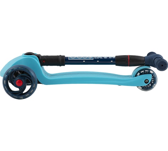 Трехколесный самокат MAXISCOO со светящимися колесами, голубой Baby Delux MSC-B081902D