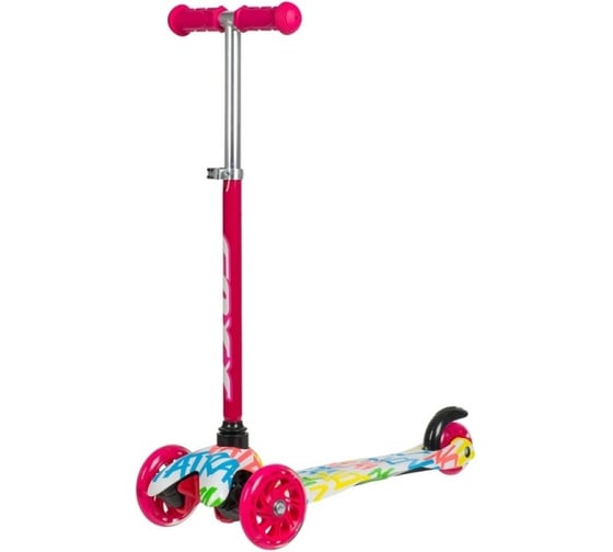 Самокат FOXX MAX 25кг, 120х90мм, свет неон, КИКБ FXA.DISCOKIDS.WMC20 1