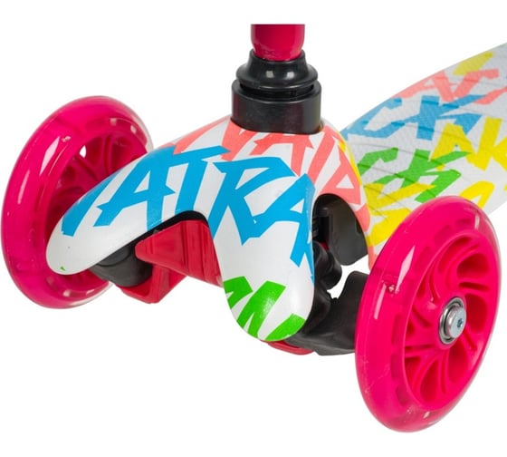 Самокат FOXX MAX 25кг, 120х90мм, свет неон, КИКБ FXA.DISCOKIDS.WMC20