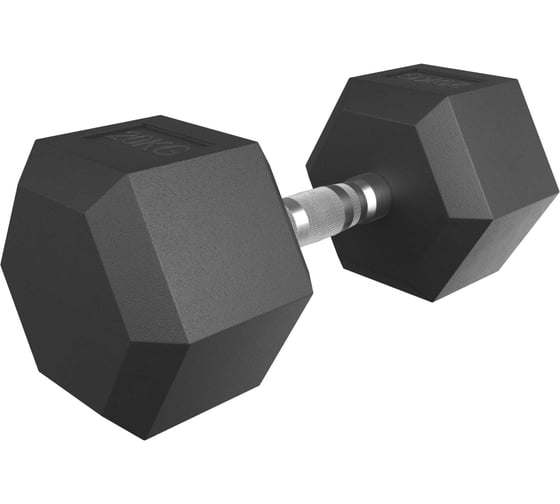 Гантель UNIXFIT гексагональная, обрезиненная, 20 кг DBHEX20