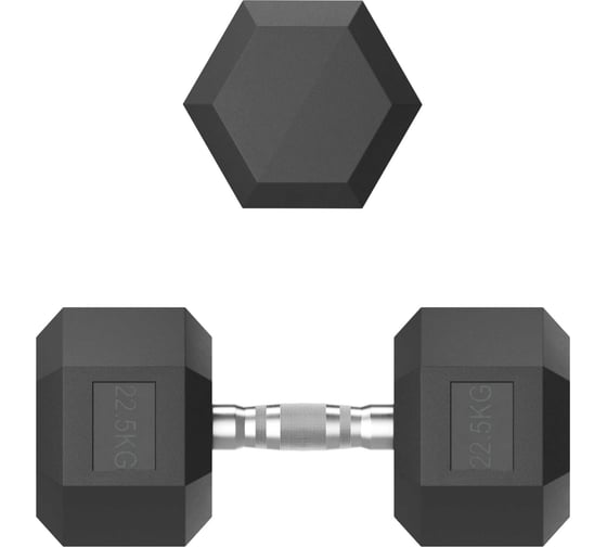 Гантель UNIXFIT гексагональная, обрезиненная, 22.5 кг DBHEX22_5